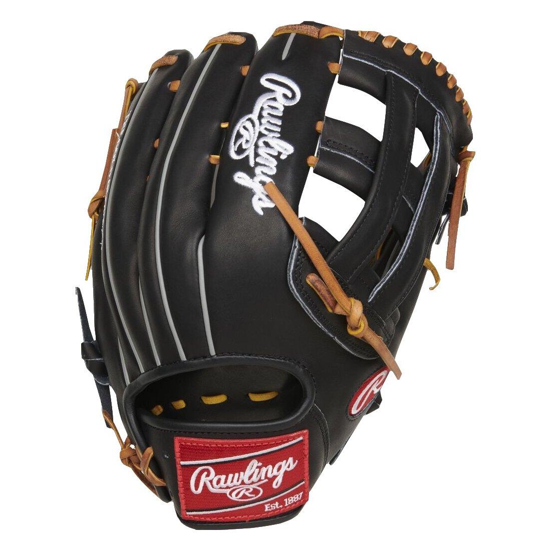 Rawlings Heart of the Hide 12.75" Outfield Baseball Glove LHT - Black - BLACK/TAN
